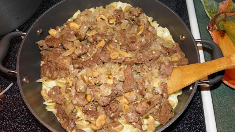 Sirloin Tips With Garlic Butter Stroganoff Created by CathyNH