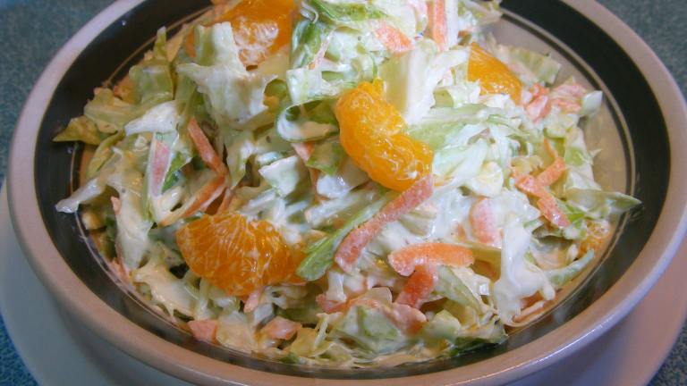 Ginger Cole Slaw With Mandarin Oranges Created by Seasoned Cook