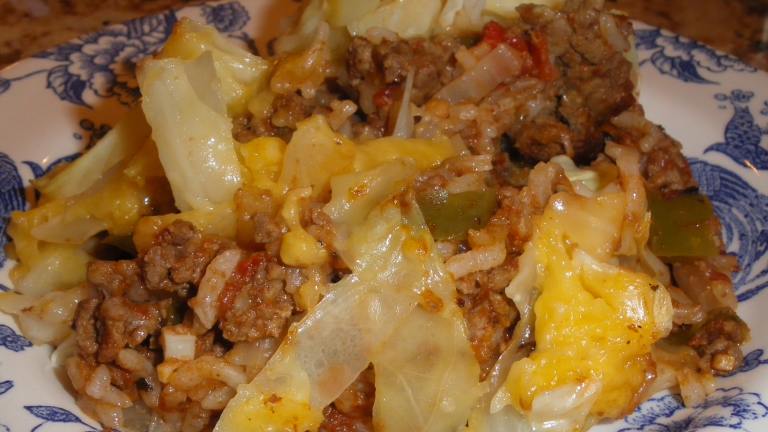 Cajun Cabbage and Beef Created by PanNan
