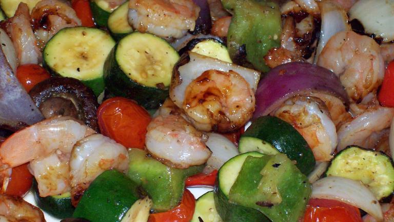 Grilled Veggies With Honey Chipotle Shrimp Created by little_wing