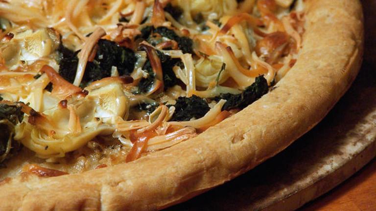 Smokey Spinach and Artichoke Blonde Pizza Created by NcMysteryShopper