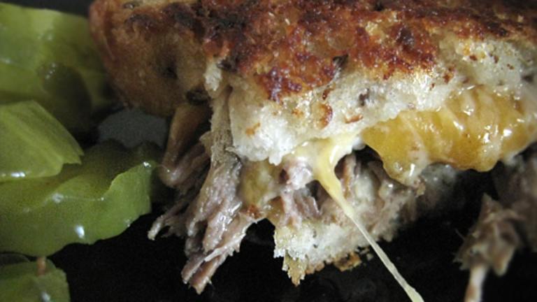 Big Thick Buttery Roast Beef 'n Cheddar Sammies / Sandwiches Created by Caroline Cooks