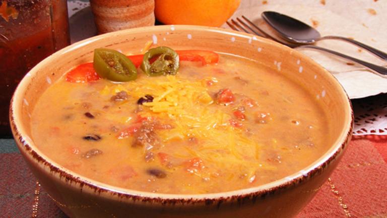 Mexican Cheeseburger Soup Created by Lavender Lynn