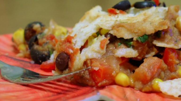 Mexican Lasagna Casserole (Vegan) created by A.B. Hall