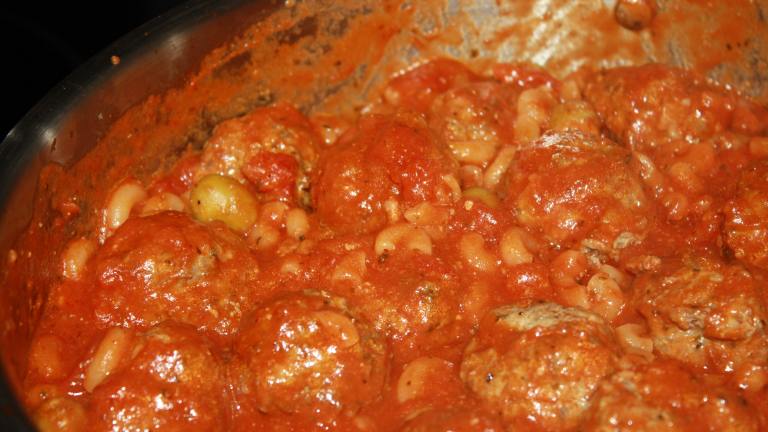 One-Pan Pasta and Meatballs Created by queenbeatrice
