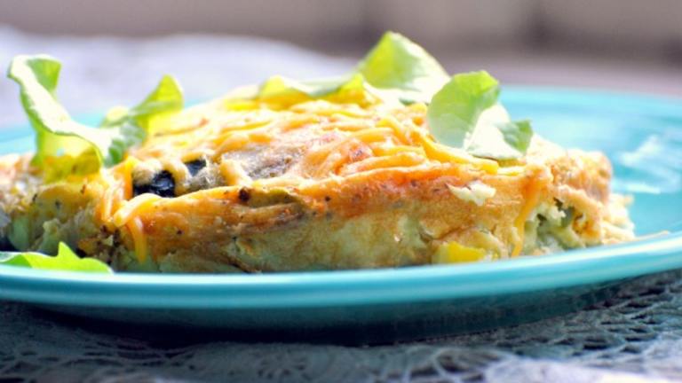 Cheesy Zucchini & Pepper Casserole created by Andi Longmeadow Farm