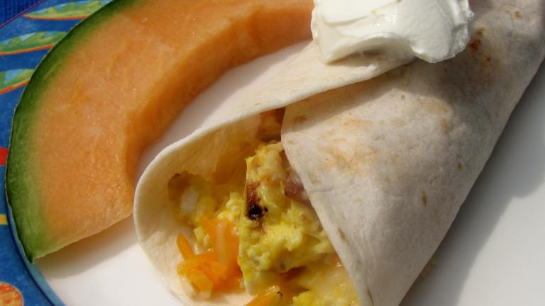 Bacon, Egg, and Cheese Breakfast Taco. Created by lazyme