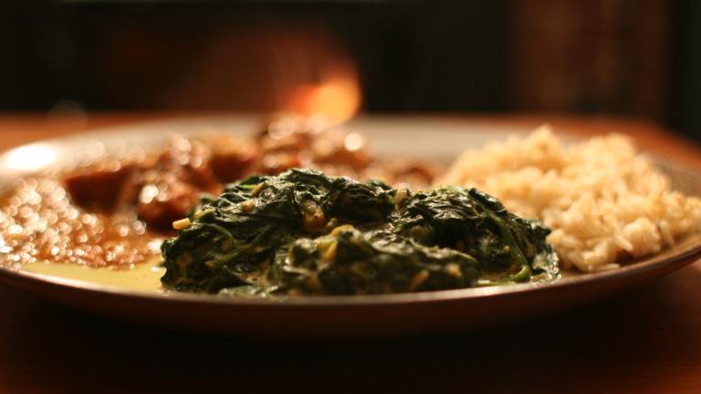 Spinach With Indian Spices created by Chandra M