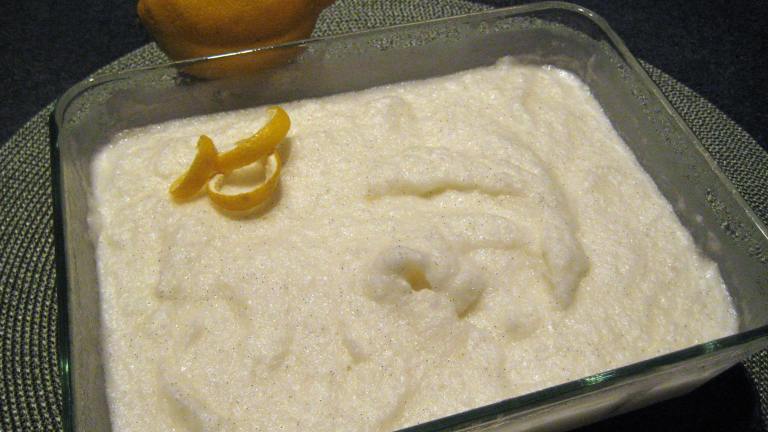 The Best Vanilla-Lemon Sorbet Created by CookinDiva
