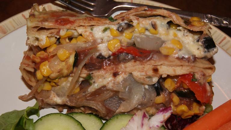 Roasted Vegetable Tortilla Bake created by CaliforniaJan
