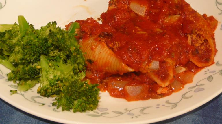 Stuffed Giant Shells Created by BLUE ROSE