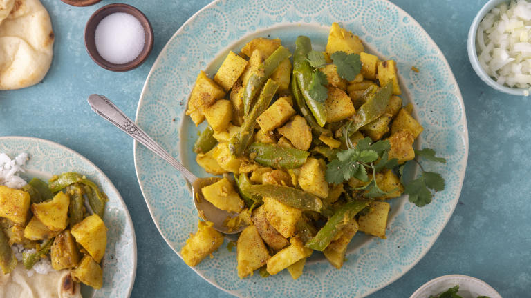 Indian Potatoes with Mustard Seeds (Sookhi Bhaji) Created by Ivansocal