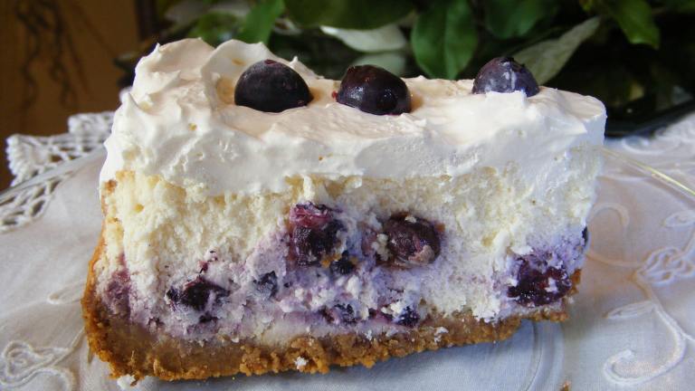 The Best Blueberry Cheesecake created by Seasoned Cook