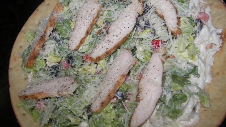 Chicken Caesar Salad Pizza, Pampered Chef Created by gertc96