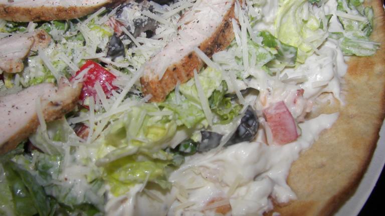 Chicken Caesar Salad Pizza, Pampered Chef created by gertc96