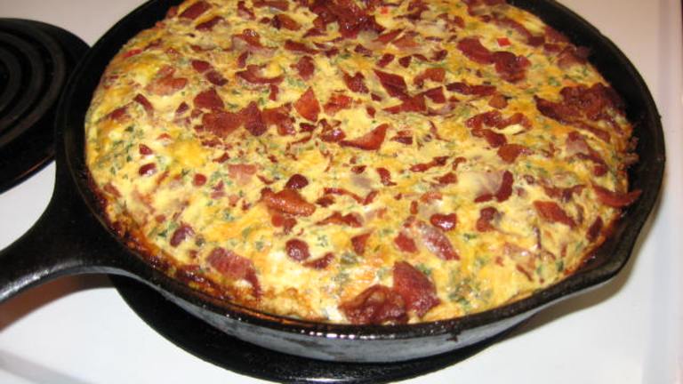 Skillet Potato Pie With Eggs and Cheese Created by Papa D 1946-2012