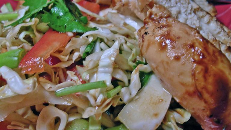 Hoisin-Glazed Chicken With Cabbage Slaw Created by justcallmetoni