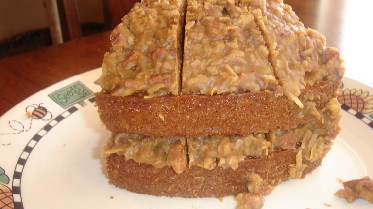 Autumn Spice Cake With Sticky Coconut-Pecan Icing Created by JAG0913