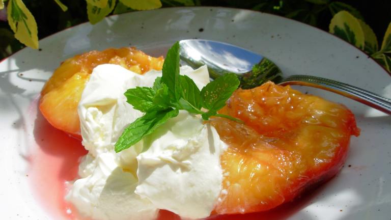 Poached Nectarines created by French Tart