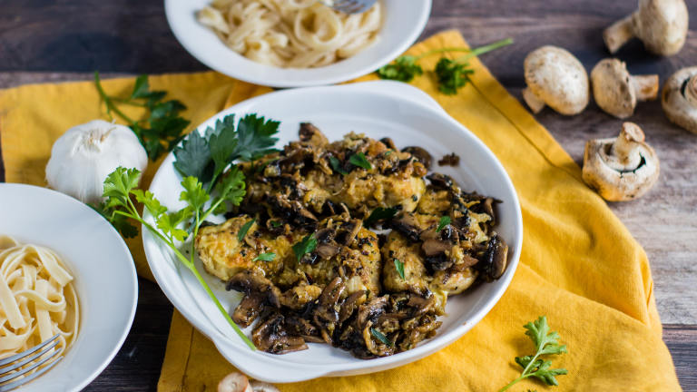 Skillet Chicken Marsala Created by LimeandSpoon