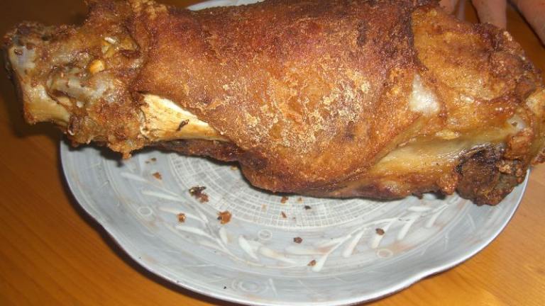 Crispy Pata  (Deep-Fried Leg of Pork) Created by Kikais Kitchen