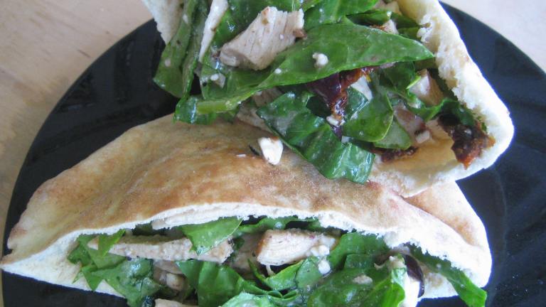 Greek Pita Sandwich With Italian Dressing created by pattikay in L.A.