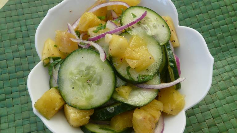 Cucumber and Pineapple Salad With Mint created by cookiedog
