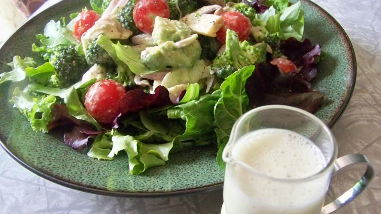 Super  Veggie Salad With Creamy Almond Dressing Created by Prose