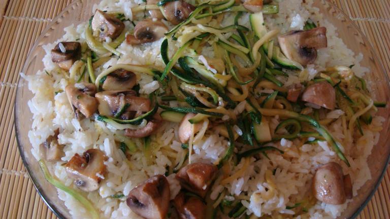 Basmati Coconut Rice With Mushrooms and Zucchini Created by Brian Holley