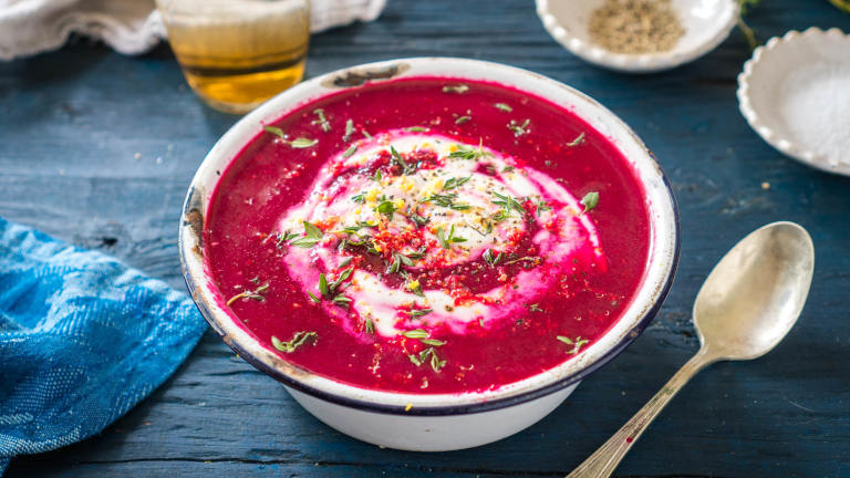 Creamy Beet Soup Without All the Cream Created by DianaEatingRichly