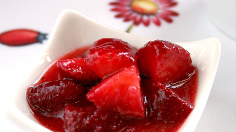 Macerated Strawberries Created by Cookin-jo