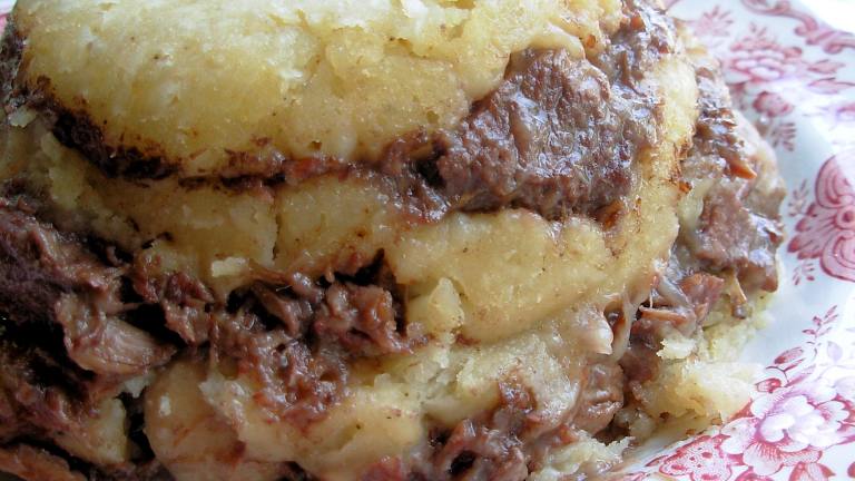 The British Bulldog! Traditional Layered Beef Steak Suet Pudding Created by French Tart