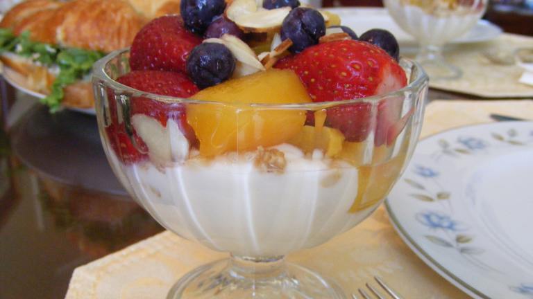 Fruit Yogurt Compote or Parfait Created by Seasoned Cook