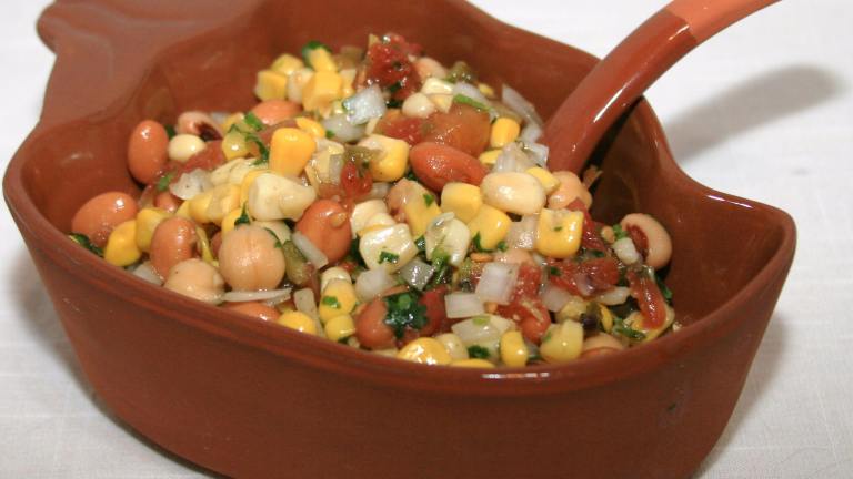 Corn and Bean Fiesta Salad Created by Texas Aggie Mom