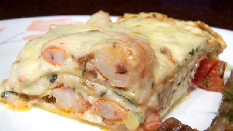 Creamy Garlic Shrimp Lasagna Created by Rita1652