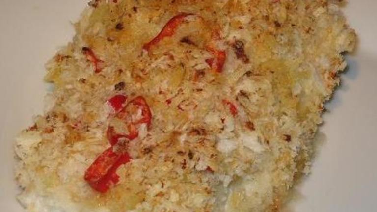 Chili and Lemon Crumbed White Fish With Coconut Rice created by The Flying Chef
