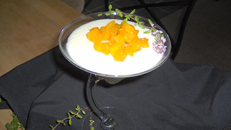 Thai Mango With Cardamom Rice Pudding Created by Chef Edlear