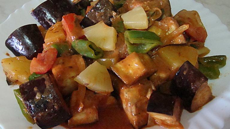 Aubergine and Pineapple Curry Created by Brian Holley