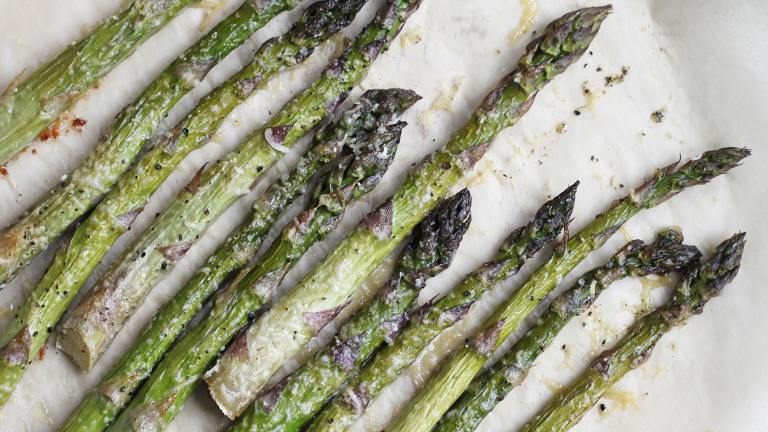 Roasted Asparagus With Parmesan created by Swirling F.