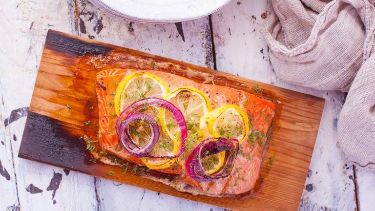 Grilled Lemon Salmon Created by DianaEatingRichly