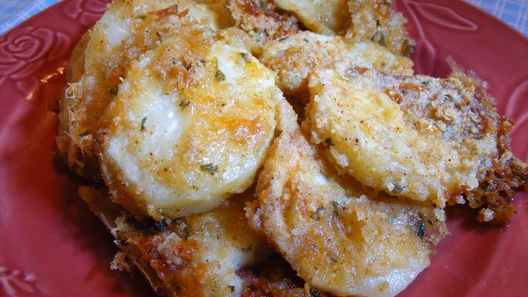Parmesan Mozzarella Potatoes Created by Seasoned Cook