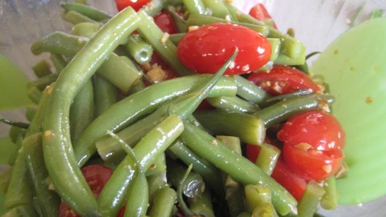 asian green bean salad food image