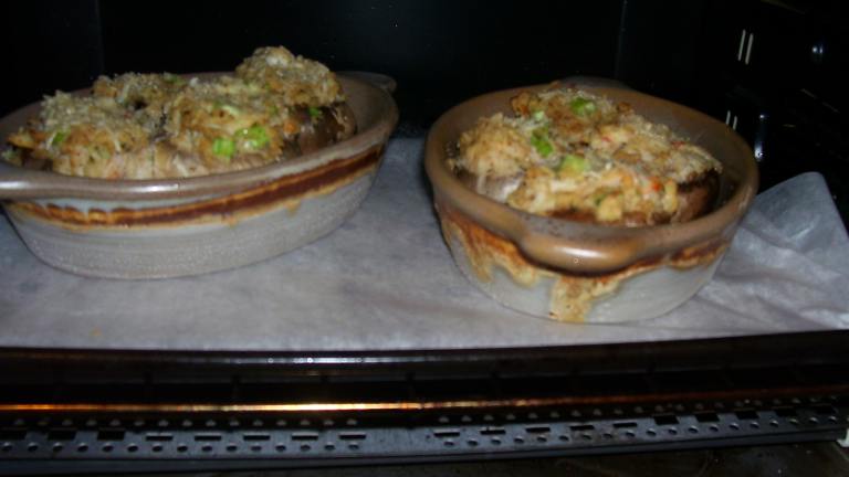 Crab-Stuffed Mushroom Bake created by Sageca