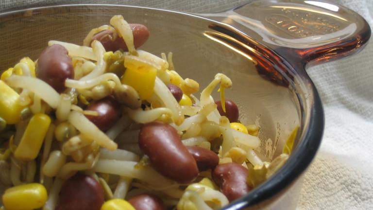 Outrageously Easy and Healthy Bean, Corn and Sprouts Bowl for One (Vegan) created by brokenburner