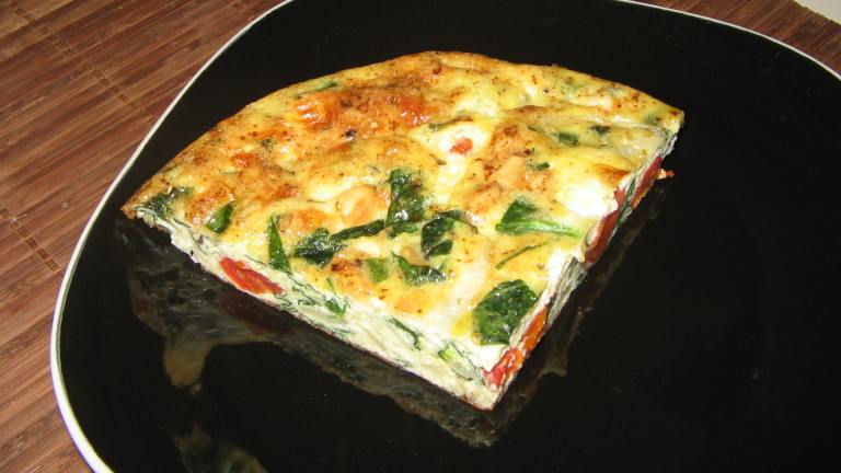 Blue Cheese Spinach Frittata Created by catalinacrawler