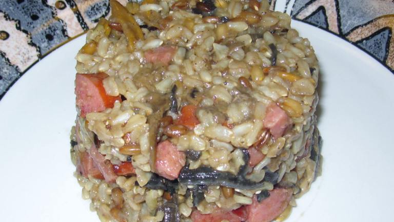 Saskatchewan Wild Rice With Mushrooms and Bacon created by Katanashrp