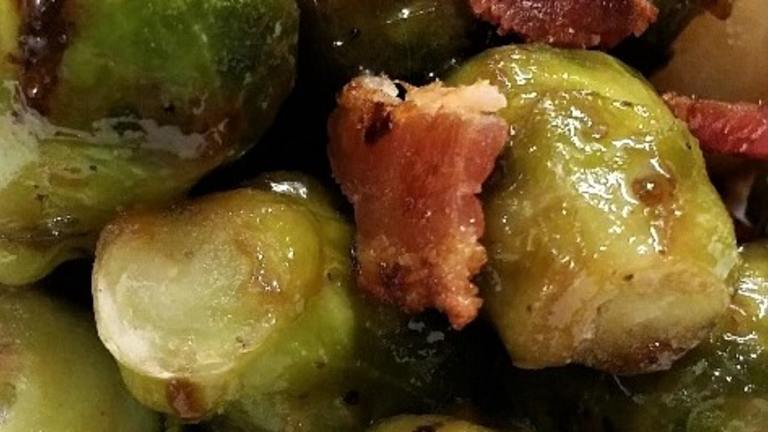 Sweet and Savory Brussels Sprouts Created by K9 Owned