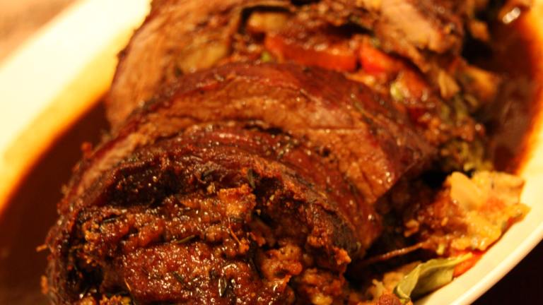 Argentine-Style Stuffed Flank Steak Created by Dr. Jenny
