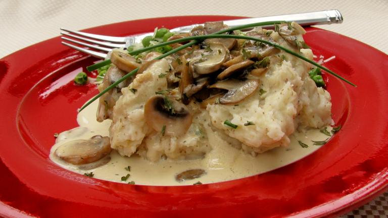 Mushroom Stroganoff With Mustard and Chive Mash created by lazyme
