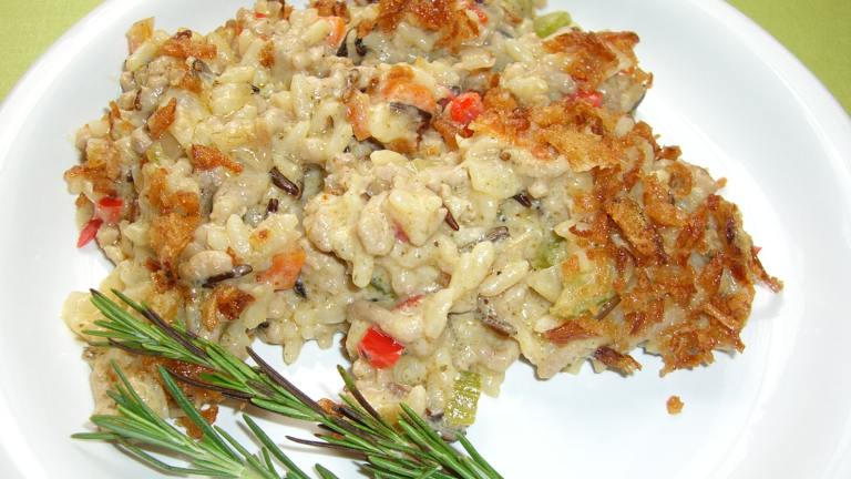 Wild Rice and Sausage Casserole Created by ChefLee